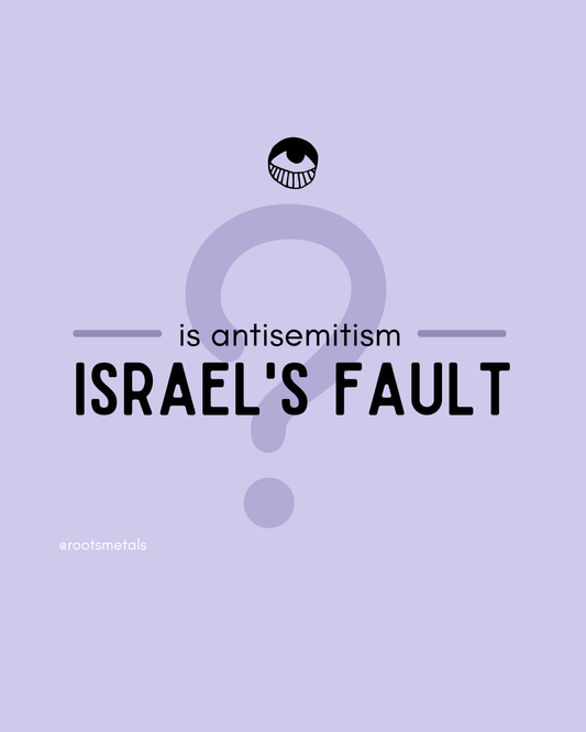 is antisemitism Israel's fault?
